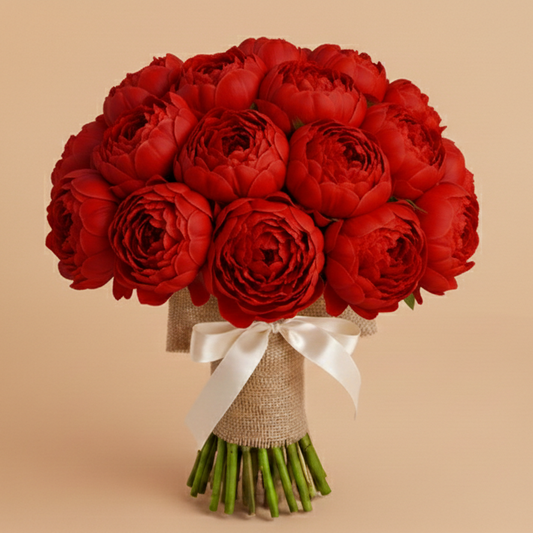 Peonies M Red