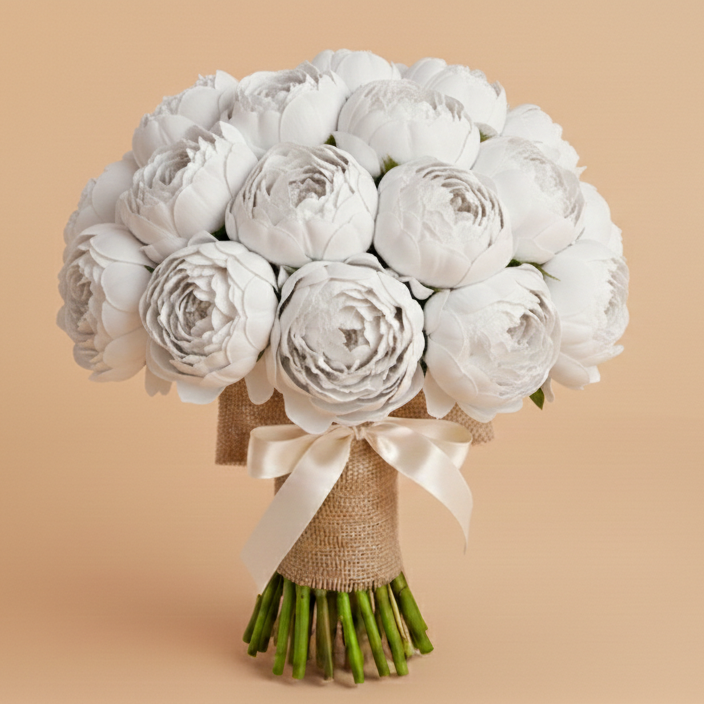 Peonies M White