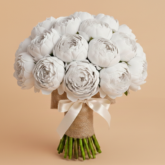 Peonies M White