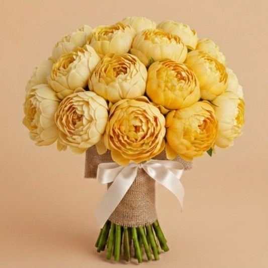 Peonies M Yellow